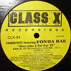 COMMUNITY  ft. FONDA RAE : OVER LIKE A FAT RAT  '95