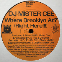 DJ MISTER CEE : WHERE BROOKLYN AT ? (RIGHT HERE!!!)