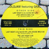 COLDJAM  ft. GRACE : LAST NIGHT A DJ SAVED MY LIFE