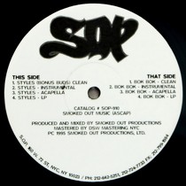 SMOKED OUT PRODUCTIONS : STYLES  / BOK BOK