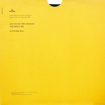 PET SHOP BOYS : LEFT TO MY OWN DEVICES  (THE DISCO MIX)