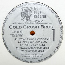 COLD CRUSH BROTHERS : COLD CRUSH FLAVA