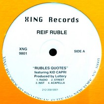 REIF RUBLE  ft. KID CAPRI : RUBLES QUOTES  / HIP-HOP