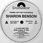 SHARON BENSON : A LOVE LIKE THIS