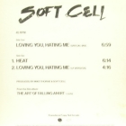 SOFT CELL : LOVING YOU, HATING ME