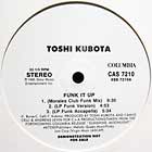 TOSHINOBU KUBOTA  () : FUNK IT UP